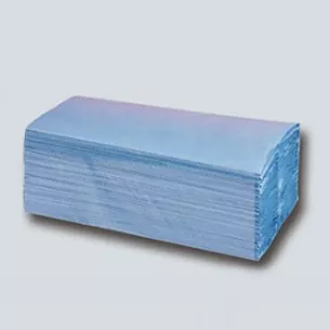 Blå C-fold håndklæder