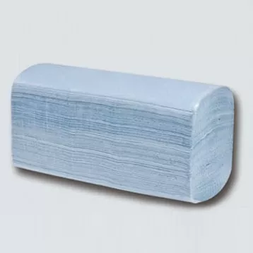 Blå z-fold håndklæder